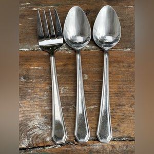 JCPenny Home stainless serving spoons & Fork